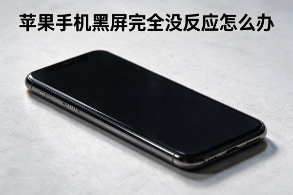 苹果手机黑屏完全没反应怎么办